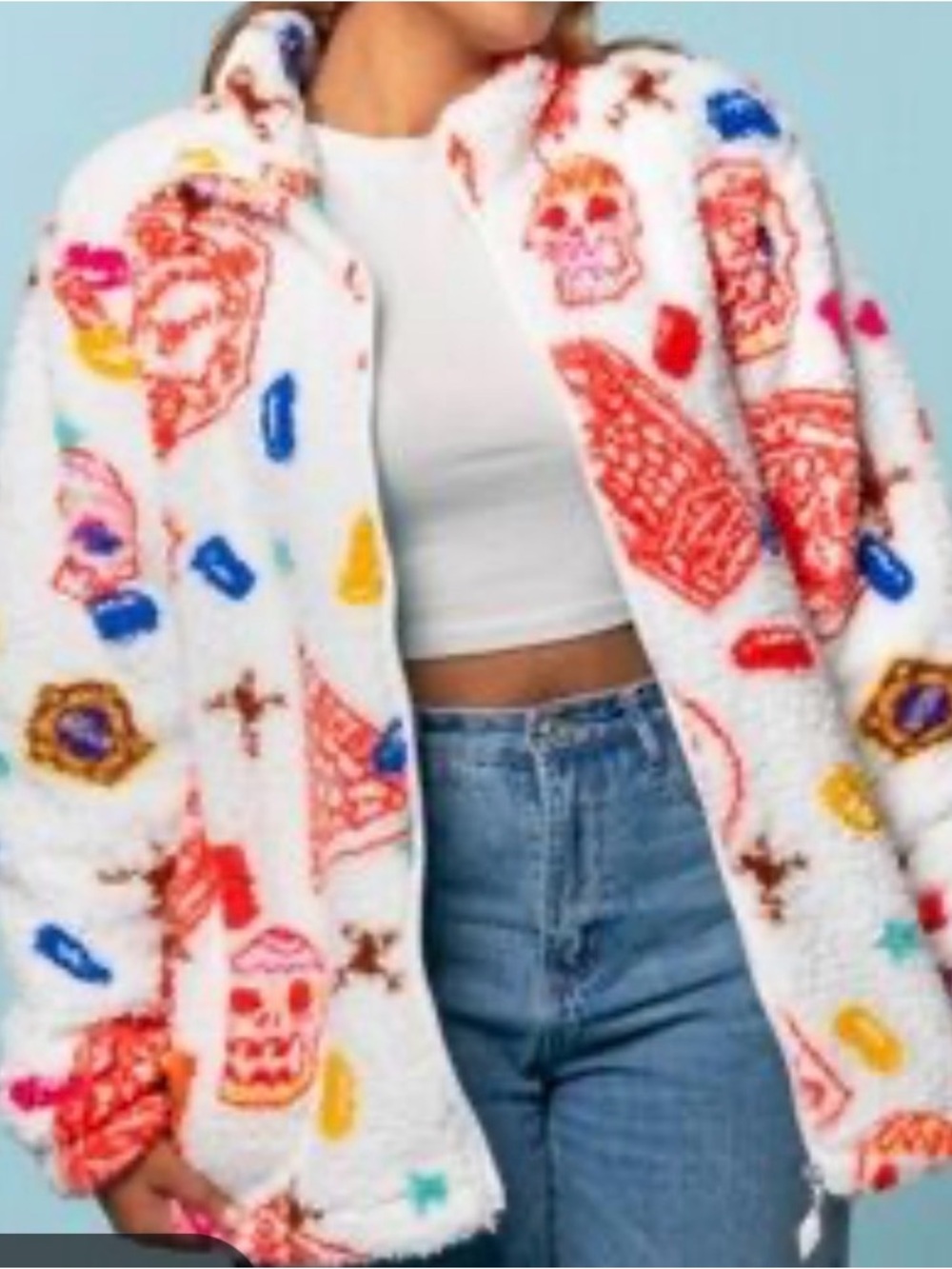 Cakeworthy x Harry Potter Honeydukes Lined Sherpa Zip Jacket Plus Size 2XL - Picture 1 of 12